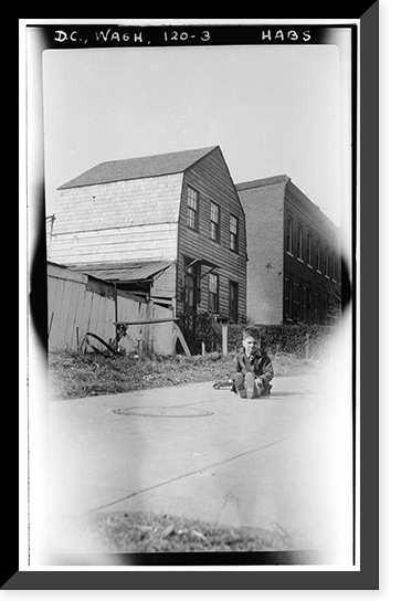 Historic Framed Print, Hamburgh House, 412 Twentieth Street Northwest, Washington, District of Columbia, DC - 3,  17-7/8" x 21-7/8"