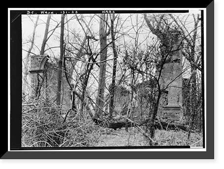 General John Mason House, Analostan Island or Theodore Roosevelt Island, Washington, District of Columbia, DC - 15, Antique Wall Art