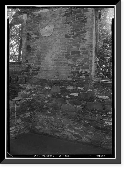General John Mason House, Analostan Island or Theodore Roosevelt Island, Washington, District of Columbia, DC - 54, Vintage Print