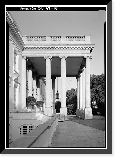 Historic Framed Print, White House, 1600 Pennsylvania Avenue, Northwest, Washington, District of Columbia, DC - 13,  17-7/8" x 21-7/8"