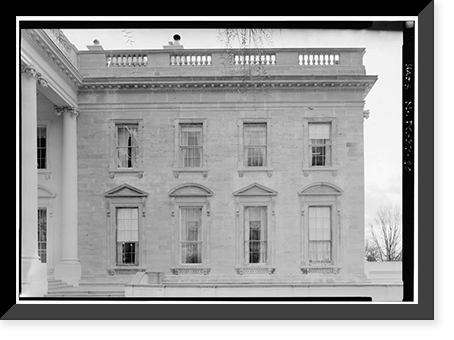 Historic Framed Print, White House, 1600 Pennsylvania Avenue, Northwest, Washington, District of Columbia, DC - 60,  17-7/8" x 21-7/8"