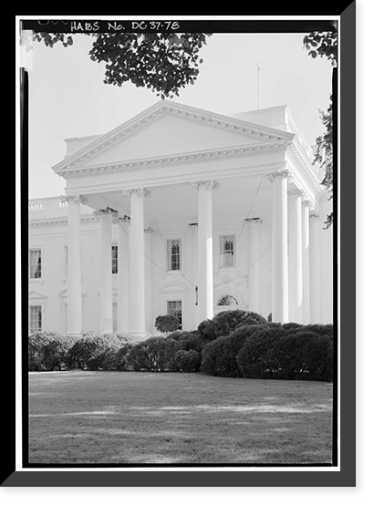 White House, 1600 Pennsylvania Avenue, Northwest, Washington, District of Columbia, DC - 77, Vintage Print