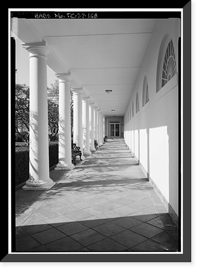 White House, 1600 Pennsylvania Avenue, Northwest, Washington, District of Columbia, DC - 167, Antique Print