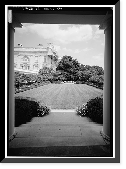 White House, 1600 Pennsylvania Avenue, Northwest, Washington, District of Columbia, DC - 173, Vintage Print