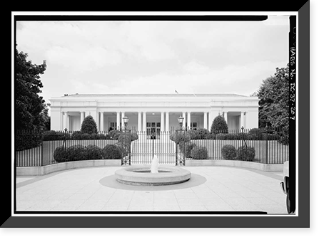 White House, 1600 Pennsylvania Avenue, Northwest, Washington, District of Columbia, DC - 206, Antique Print
