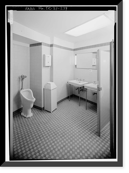 Historic Framed Print, White House, 1600 Pennsylvania Avenue, Northwest, Washington, District of Columbia, DC - 261,  17-7/8" x 21-7/8"