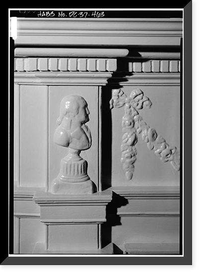 Historic Framed Print, White House, 1600 Pennsylvania Avenue, Northwest, Washington, District of Columbia, DC - 435,  17-7/8" x 21-7/8"