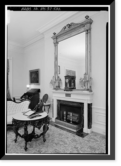 White House, 1600 Pennsylvania Avenue, Northwest, Washington, District of Columbia, DC - 494, Historic Print
