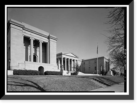 Historic Framed Print, District of Columbia City Hall, 451 Indiana Avenue Northwest, Washington, District of Columbia, DC - 2,  17-7/8" x 21-7/8"