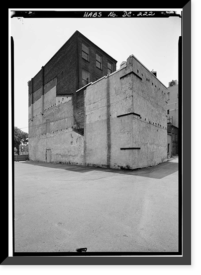 Hume Building, 807 Market Space Northwest, Square 408, Lot 802, Washington, District of Columbia, DC - 2, Antique Print
