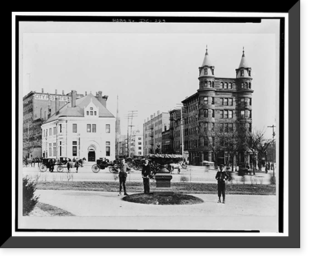 National Bank of Washington, 301 Seventh Street, Northwest at Indiana Avenue &, Washington, District of Columbia, DC - 7, Antique Print