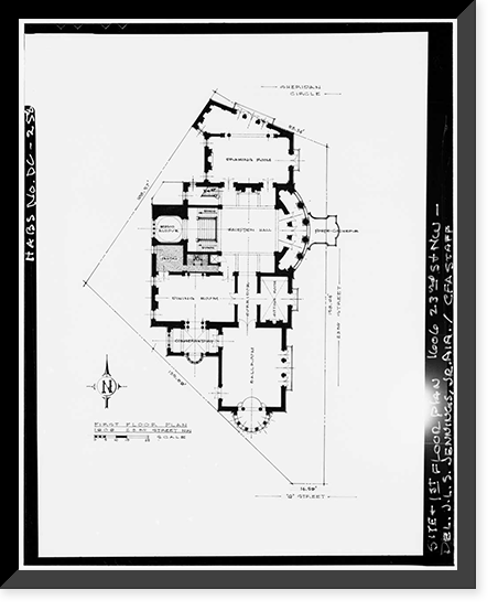 Edward H. Everett House, 1606 Twenty-third Street Northwest, Washington, District of Columbia, DC - 10 Classic, Historic Reproduction