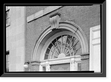 Historic Framed Print, Timothy Caldwell House, 2017 "Eye" Street Northwest, Washington, District of Columbia, DC - 4,  17-7/8" x 21-7/8"