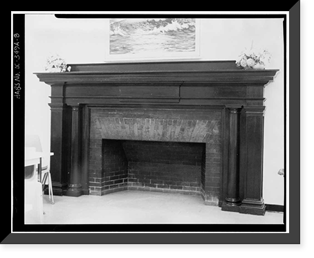 Historic Framed Print, St. Elizabeths Hospital, B Building (No. 75), 2700 Martin Luther King Jr. Avenue, Southeast, Washington, District of Columbia, DC - 8,  17-7/8" x 21-7/8"