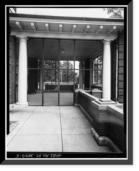 Historic Framed Print, St. Elizabeths Hospital, M Building (No. 72), 2700 Martin Luther King Jr. Avenue, Southeast, Washington, District of Columbia, DC - 5,  17-7/8" x 21-7/8"