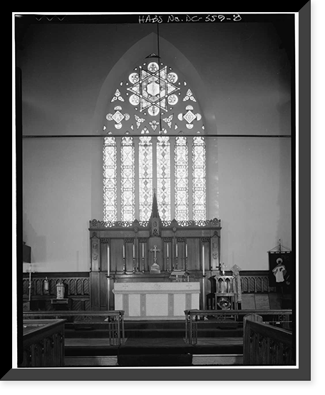 St. Luke's Episcopal Church, Fifteenth & Church Streets Northwest, Washington, District of Columbia, DC - 8, Historic Reproduction