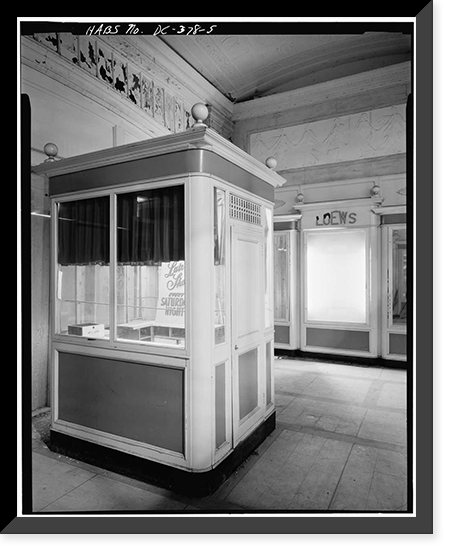 Loew's Palace Theatre, 1306 F Street Northwest, Washington, District of Columbia, DC - 5, Historic Reproduction