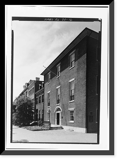 Decatur House, National Trust for Historic Preservation, 748 Jack, Washington, District of Columbia, DC - 17, Antique Print