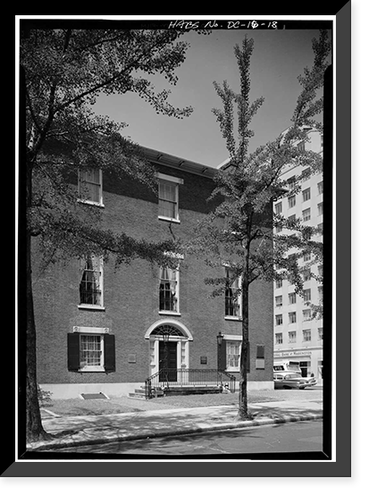 Decatur House, National Trust for Historic Preservation, 748 Jack, Washington, District of Columbia, DC - 18, Antique Poster