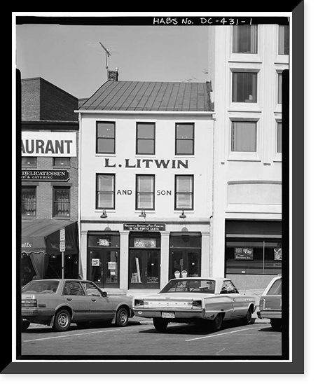 McCutcheon Building, 637 Indiana Avenue, Washington, District of Columbia, DC, Antique Wall Art