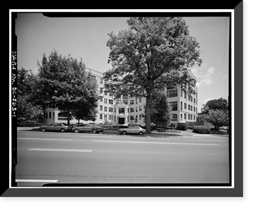 Historic Framed Print, 4701 Connecticut Avenue (Apartment Building), Washington, District of Columbia, DC,  17-7/8" x 21-7/8"