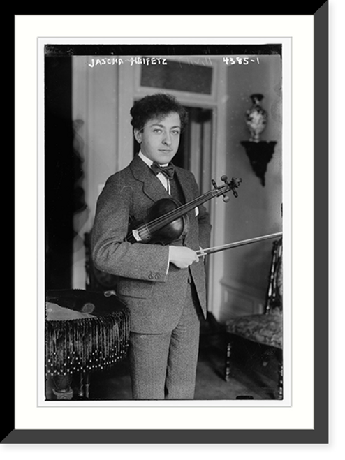 Historic Framed Print, Jascha Heifetz,  17-7/8" x 21-7/8"