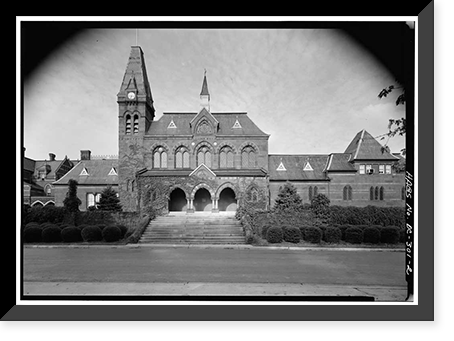 Gallaudet College, Chapel Hall, Seventh & Florida Avenue Northeast, Washington, District of Columbia, DC, Antique Print