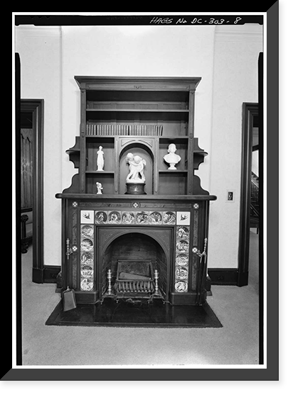 Gallaudet College, President's House, Seventh Street & Florida Avenue Northeast, Washington, District of Columbia, DC - 8, Vintage Wall Art