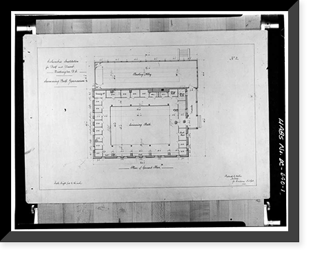 Gallaudet College, Gymnasium, Seventh & Florida Avenue, Northeast, Washington, District of Columbia, DC, Antique Poster