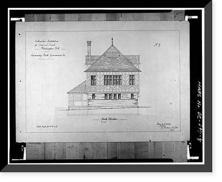 Gallaudet College, Gymnasium, Seventh & Florida Avenue, Northeast, Washington, District of Columbia, DC - 6 Classic, Historic Reproduction