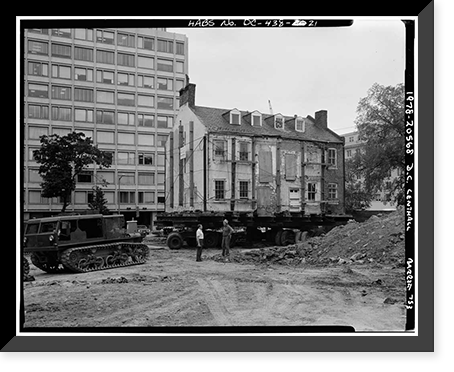Lenthall Houses, 612-614 Nineteenth Street Northwest-moved to 606-6, Washington, District of Columbia, DC - 21, Historic Reproduction