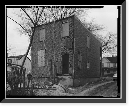 Howard Road Historic District, Sylvia L. Phillips House, 1009 Howard Road, Washington, District of Columbia, DC - 3, Antique Print