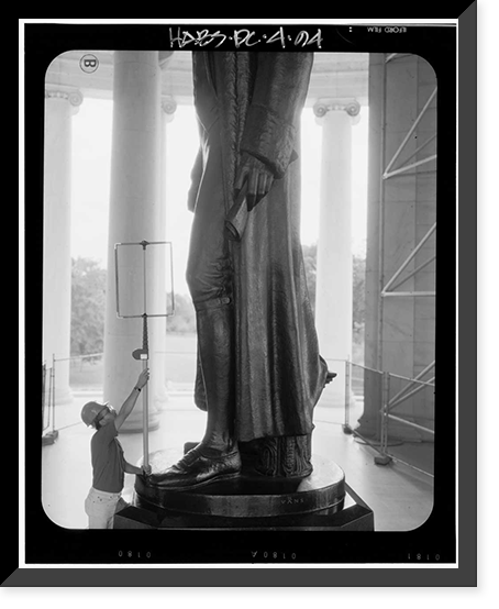 Historic Framed Print, Jefferson Memorial, East Potomac Park, Washington, District of Columbia, DC - 94,  17-7/8" x 21-7/8"