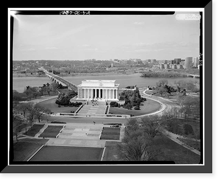 Lincoln Memorial, West Potomac Park, Washington, District of Columbia, DC - 4, Vintage Print