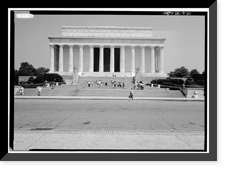 Lincoln Memorial, West Potomac Park, Washington, District of Columbia, DC - 10, Antique Print