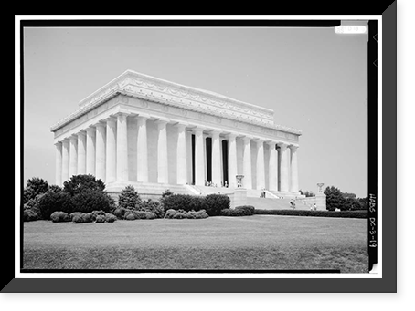 Lincoln Memorial, West Potomac Park, Washington, District of Columbia, DC - 19, Vintage Print