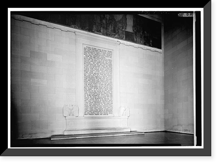 Lincoln Memorial, West Potomac Park, Washington, District of Columbia, DC - 37, Vintage Print