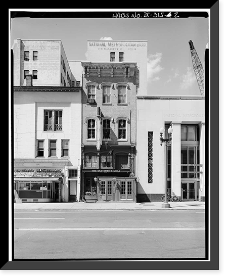 Old Ebbitt Grill, 1427 F Street Northwest, Washington, District of Columbia, DC - 2 Classic, Antique Print