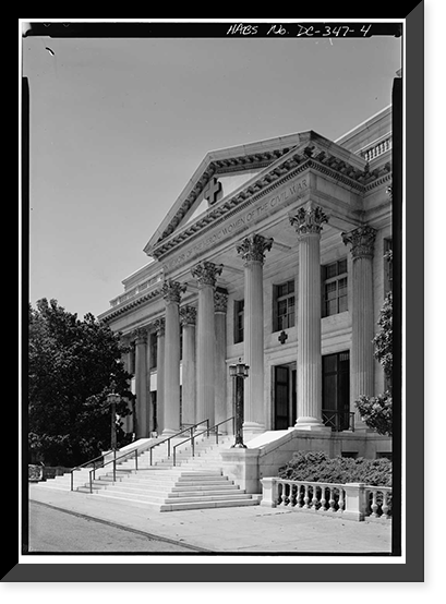 Red Cross Building, Southwest corner of Seventeenth & E Streets Northw, Washington, District of Columbia, DC - 4, Historic Print