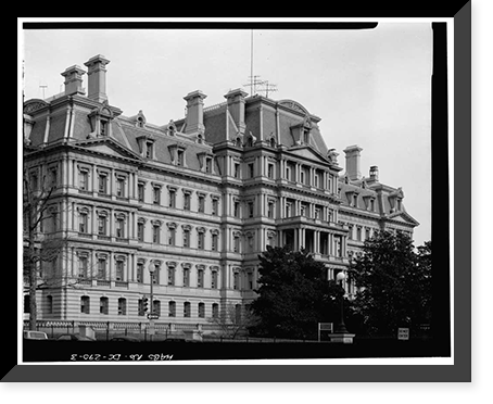 State, War & Navy Building, Southeast corner of Pennsylvania Avenue & Seventee, Washington, District of Columbia, DC - 3 Classic, Historic Reproduction