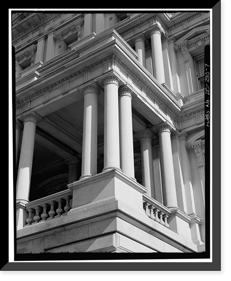 State, War & Navy Building, Southeast corner of Pennsylvania Avenue & Seventee, Washington, District of Columbia, DC - 7, Antique Print