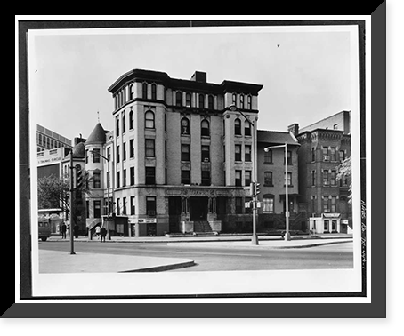 Thomas Building, M Street & Thomas Circle, Washington, District of Columbia, DC Classic, Vintage Poster