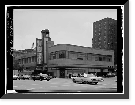 Trans-Lux Theatre, Fourteenth Street between H Street & New York Aven, Washington, District of Columbia, DC, Antique Print
