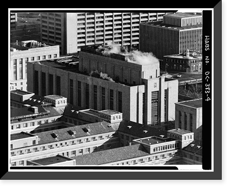 U.S. General Services Administration, Central Heating Plant, C & D Streets between Twelfth & Thirteenth Streets, Washington, District of Columbia, DC - 4 Classic, Antique Poster