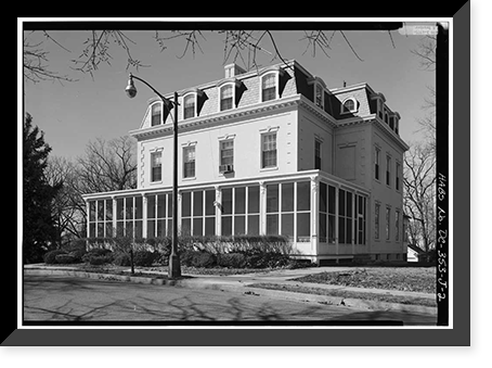 U.S. Soldiers Home, Brick House with Mansard Roof, Rock Creek Church Road & Upshur Street Northwest, Washington, District of Columbia, DC - 2, Historic Print