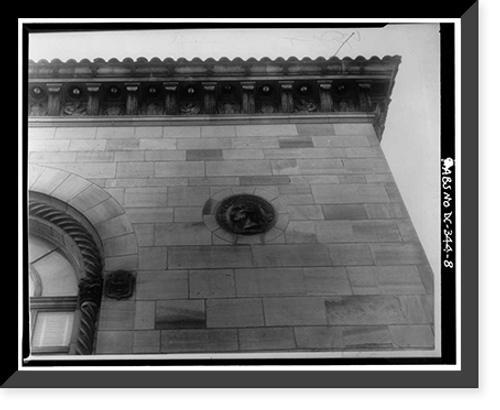 Historic Framed Print, Washington Loan & Trust Company, West End Branch, Seventeenth & G Streets Northwest, Washington, District of Columbia, DC - 8,  17-7/8" x 21-7/8"