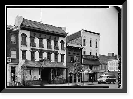 Chinatown, H Street Northwest, 600-800 Blocks & Seventh Stree, Washington, District of Columbia, DC - 3, Historic Reproduction