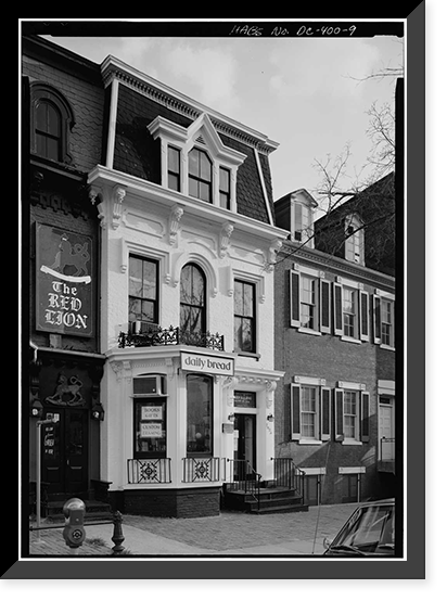 Historic Framed Print, 2000-2042 I Street (Commercial Buildings), Washington, District of Columbia, DC - 9,  17-7/8" x 21-7/8"