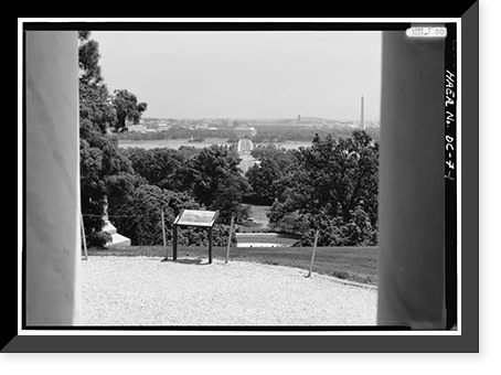 Historic Framed Print, Arlington Memorial Bridge, Spanning Potomac River between Lincoln Memorial &, Washington, District of Columbia, DC,  17-7/8" x 21-7/8"