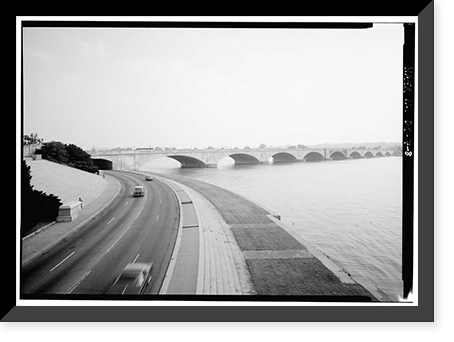 Arlington Memorial Bridge, Spanning Potomac River between Lincoln Memorial &, Washington, District of Columbia, DC - 8, Historic Print